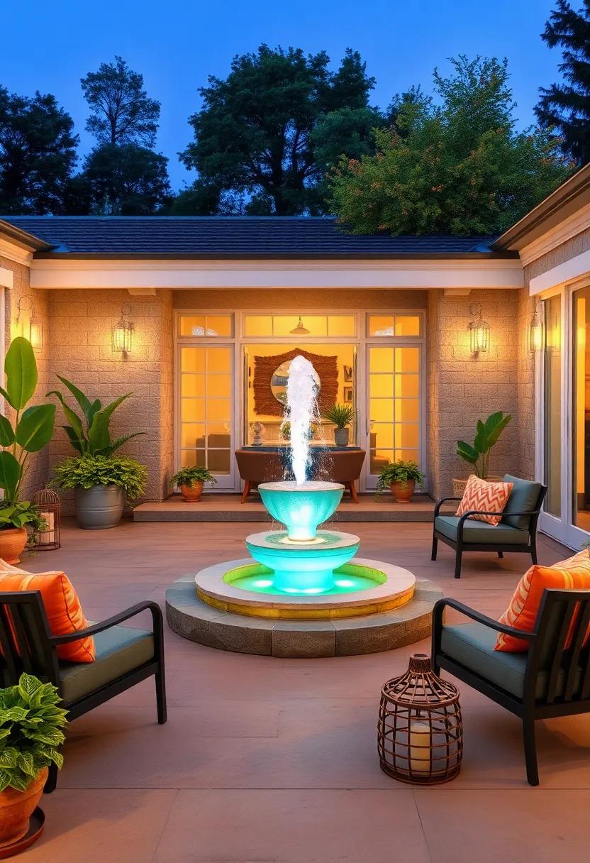 Color‌ themes: Experiment with ⁤themed color fountains⁢ that match your patio decor, creating a seasonal centerpiece for all occasions