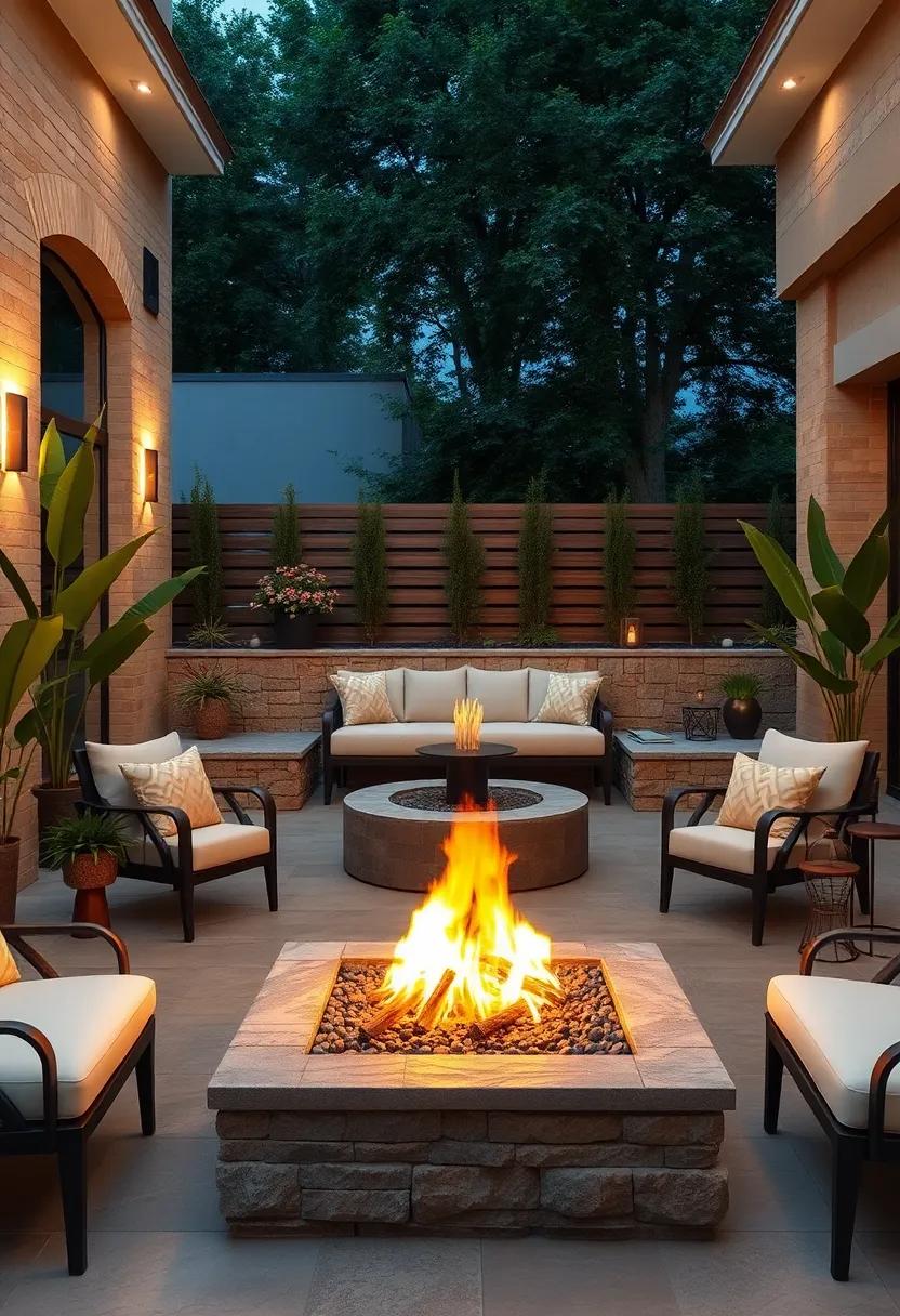 Fire ‍and Water: Mix elements ‍by integrating a fountain that includes a fire pit, ‌offering warmth and a unique aesthetic