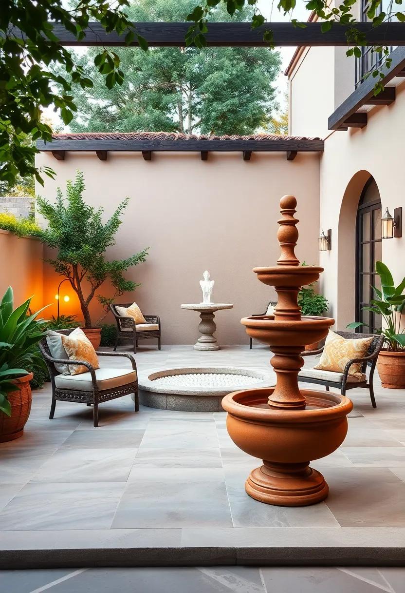 Mediterranean Flair: Choose a classic ⁤terracotta fountain that echoes the beauty of Mediterranean gardens,bringing a touch of​ romance