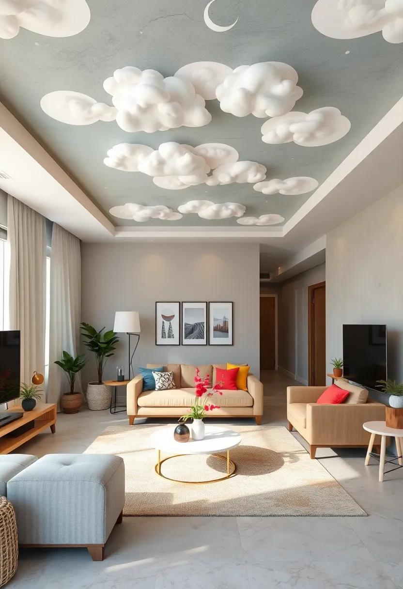 Interactive Ceiling: Turn your ceiling into a ⁣playful canvas with painted⁤ clouds, ‌stars, ⁣or even an inviting mural that sparks the imagination