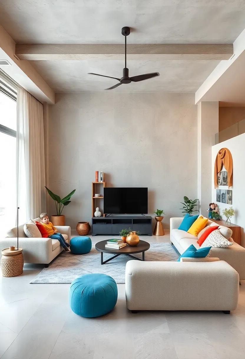 Multi-Functional Spaces: Design areas that serve ​multiple purposes, like a play area that doubles as a cozy lounge for adults