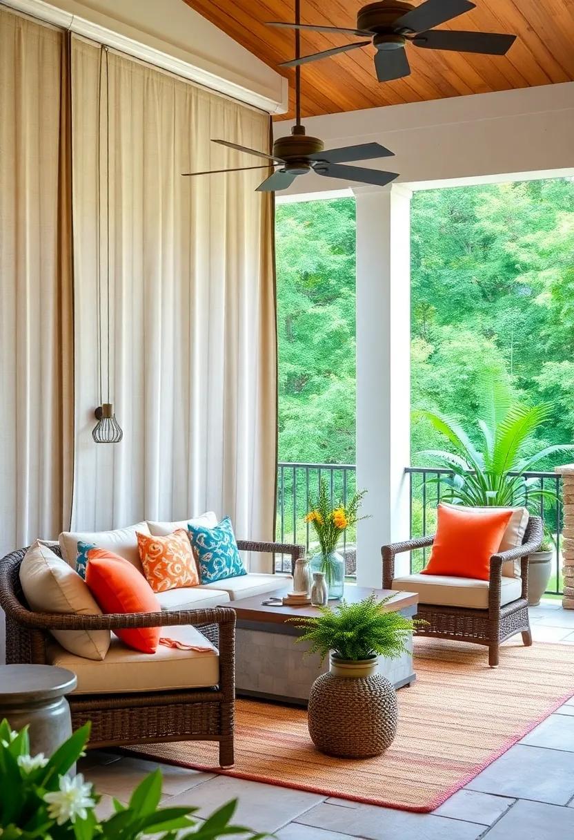 Layered curtain Panels for a Rich, Textured Look