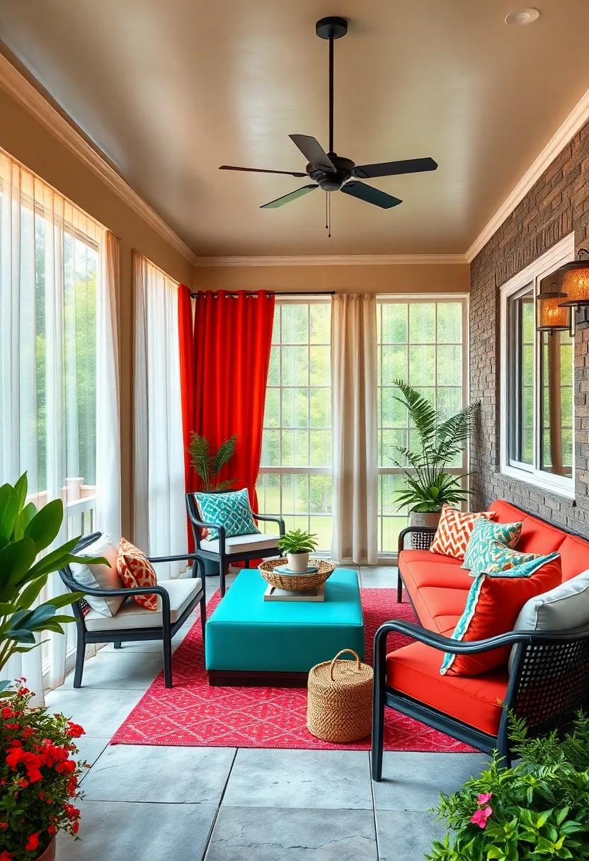 Consider​ Bright,Bold colors for a Fun Atmosphere