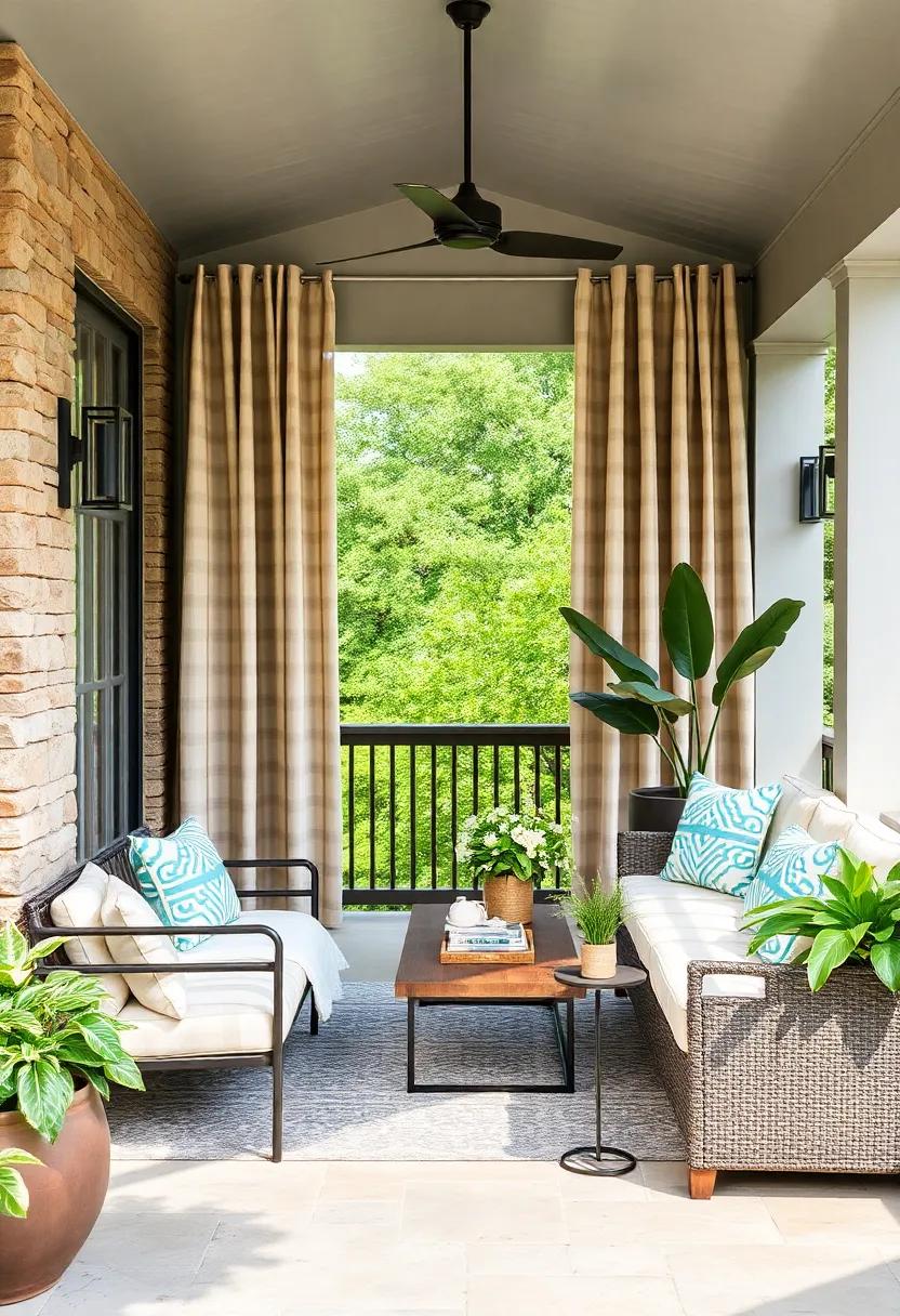 Frame​ Your Porch with​ Indoor-Outdoor Boucle Curtains