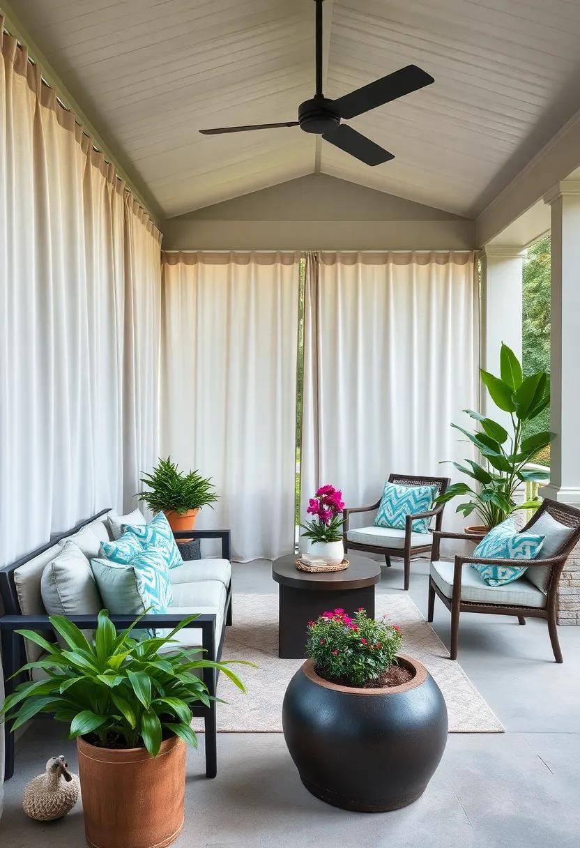 incorporate ‍Natural⁣ Elements Like Plants to Complement Your Curtains