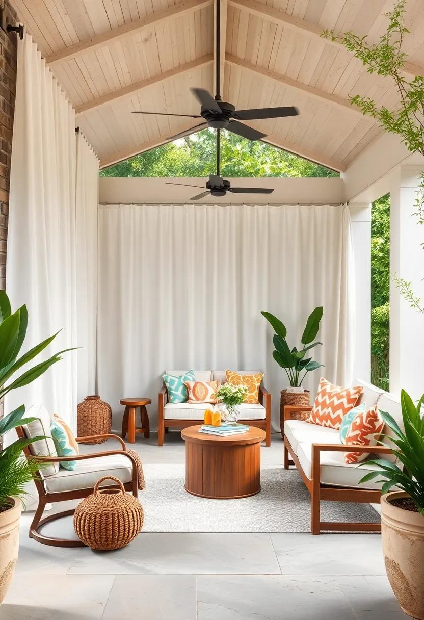 Use Clips to Hang Light Fabric for a Carefree Aesthetic