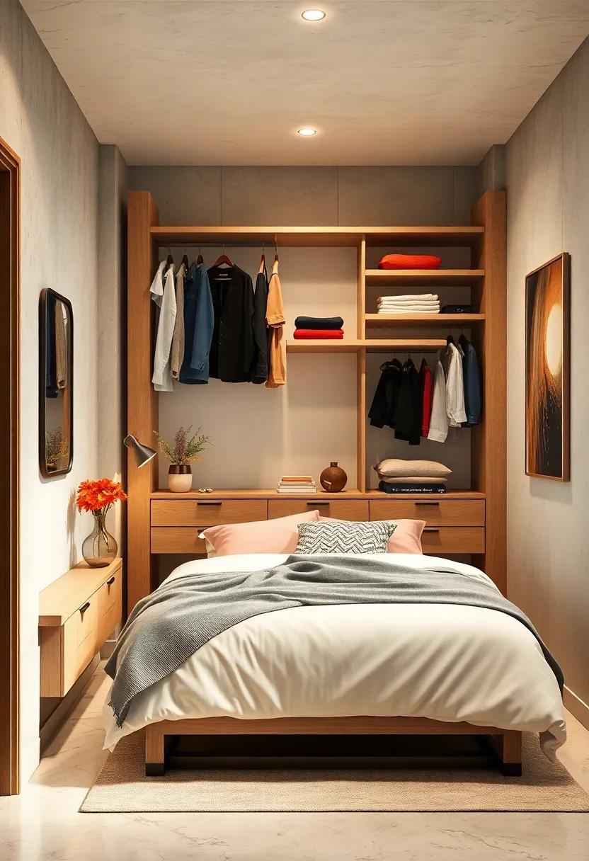 Hang your most-used items at eye level in your open closet to enhance accessibility, ensuring you can effortlessly grab your favorites