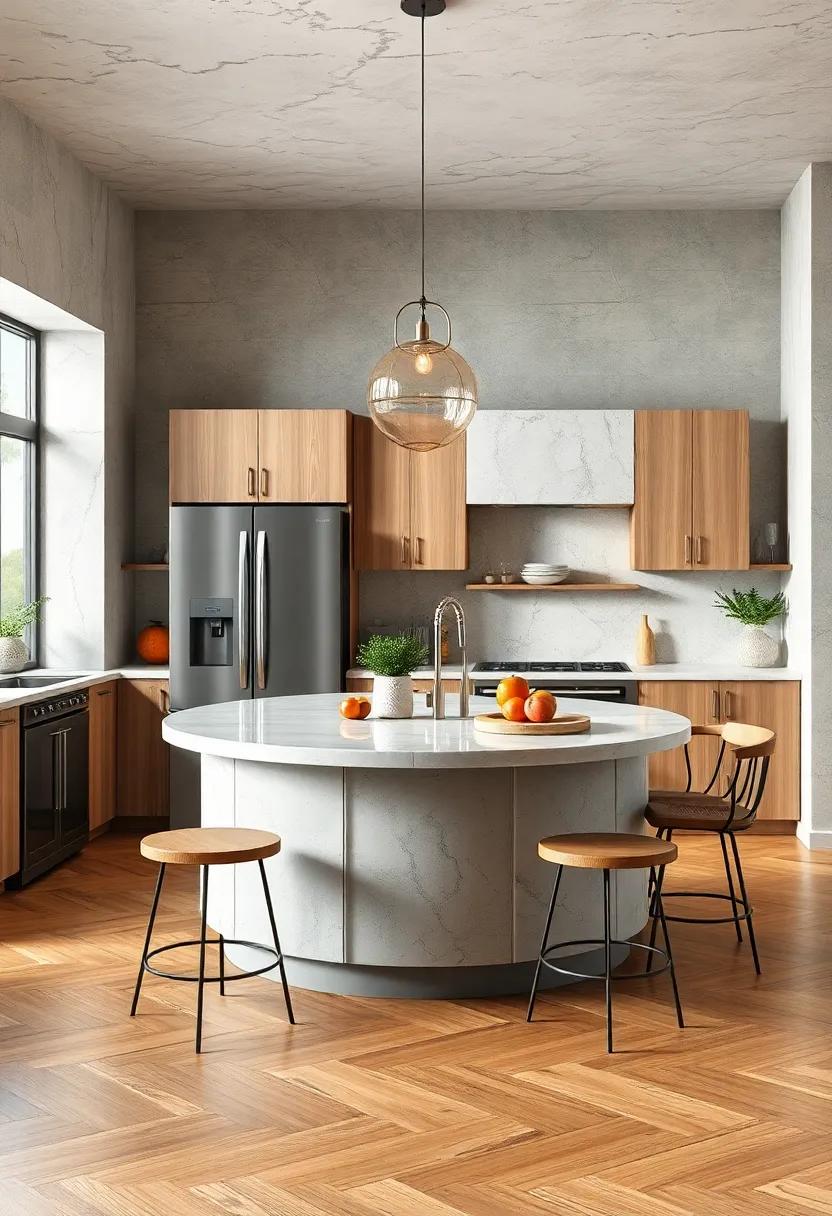 Compact​ Round Islands: Consider small round kitchen islands that invite intimacy, making them perfect ‌for cozy kitchens while providing ​a workspace and seating ⁣area