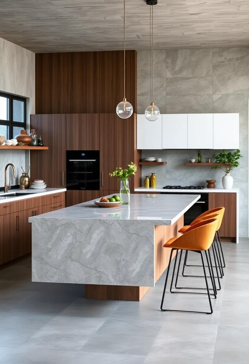 Floating Islands: Experience the magic of floating ⁤kitchen islands that save ‌floor⁢ space and create ‍a contemporary look while adding extra​ countertop area