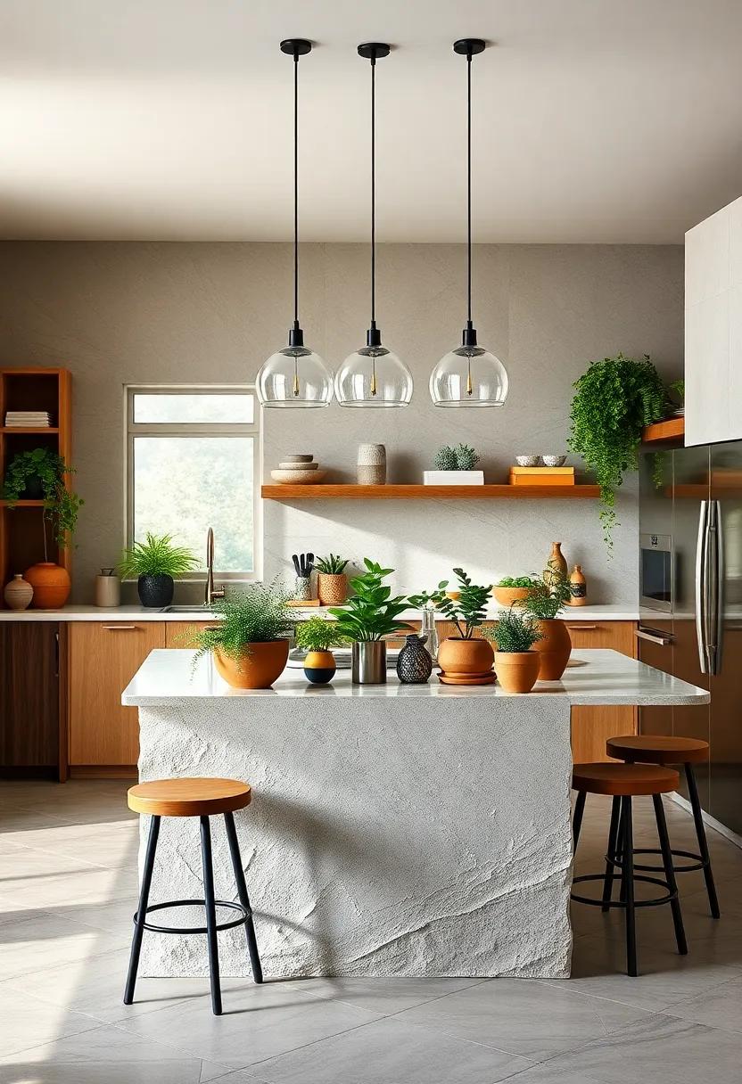 Lush Greenery: Find inspiration in islands ​that incorporate planters‌ or ​herb gardens, ⁤enhancing‌ both the look of⁢ the kitchen and your culinary endeavors
