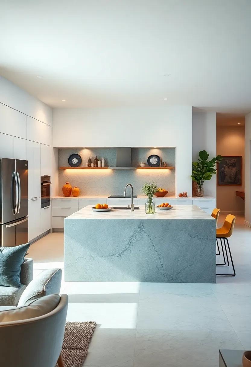 Smart Technology: Find islands equipped with smart ⁣technology, such as charging stations and touchless faucets, marrying innovation⁢ with practical design