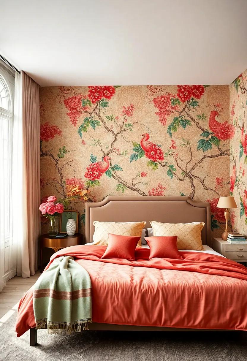 Chinoiserie Style: Embrace the elegance of Chinoiserie prints with their intricate designs and vibrant colors for a luxurious touch
