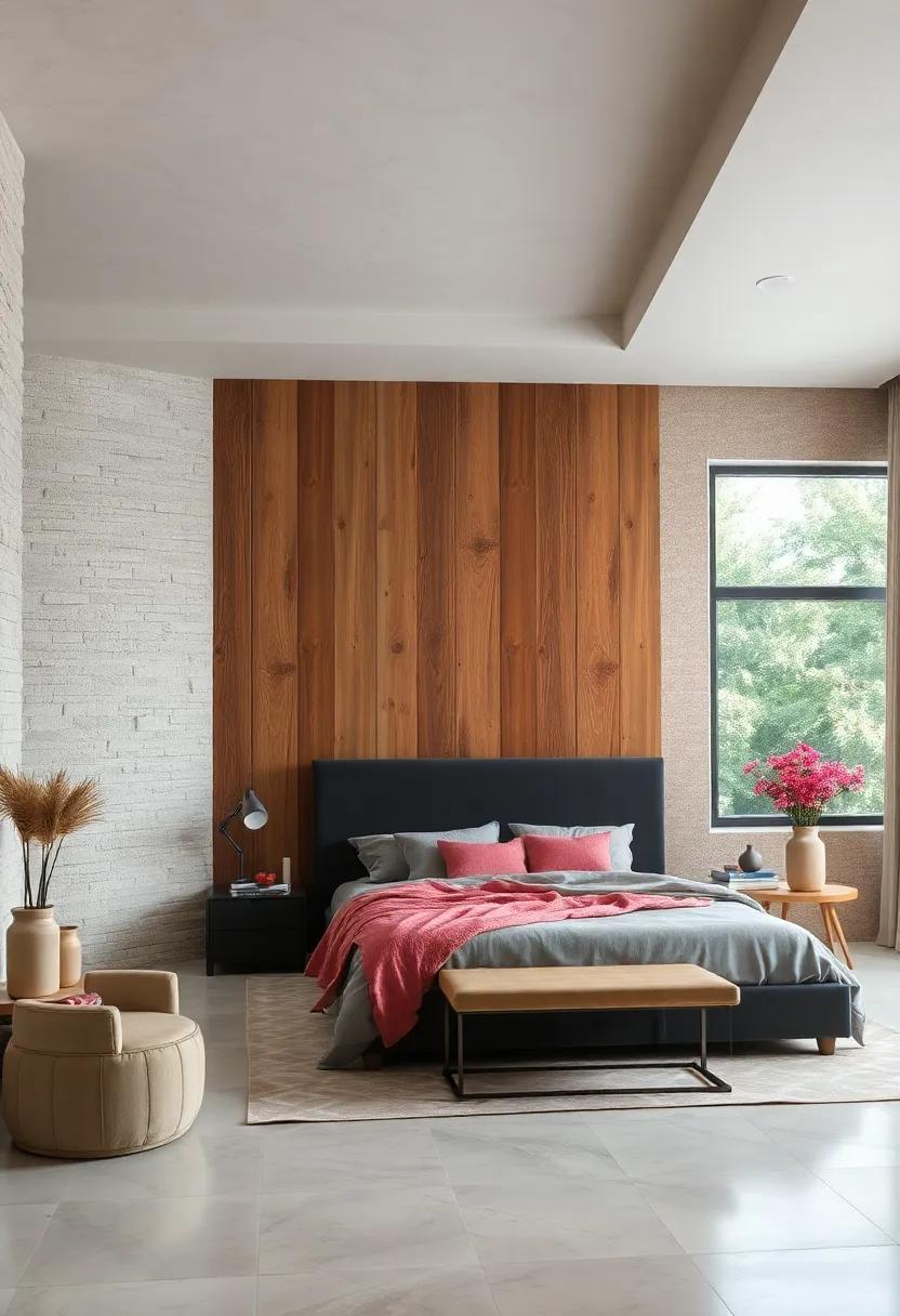 Rustic Wood Panels: Create a warm, inviting atmosphere with wallpaper that mimics reclaimed wood for a cozy cabin feel