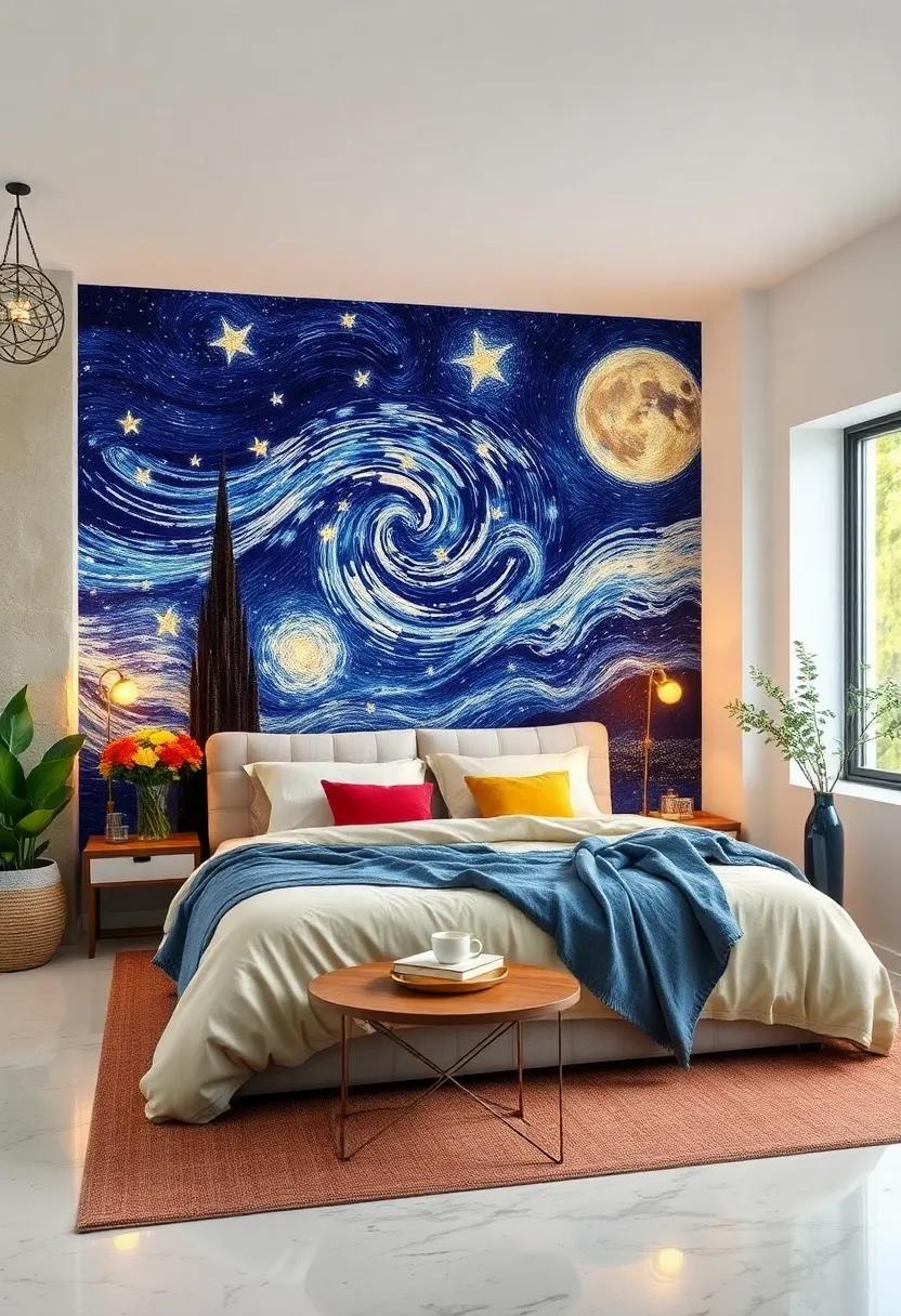 Starry Night: Captivate the celestial with a wallpaper that features constellations and stars for a dreamy nighttime sanctuary