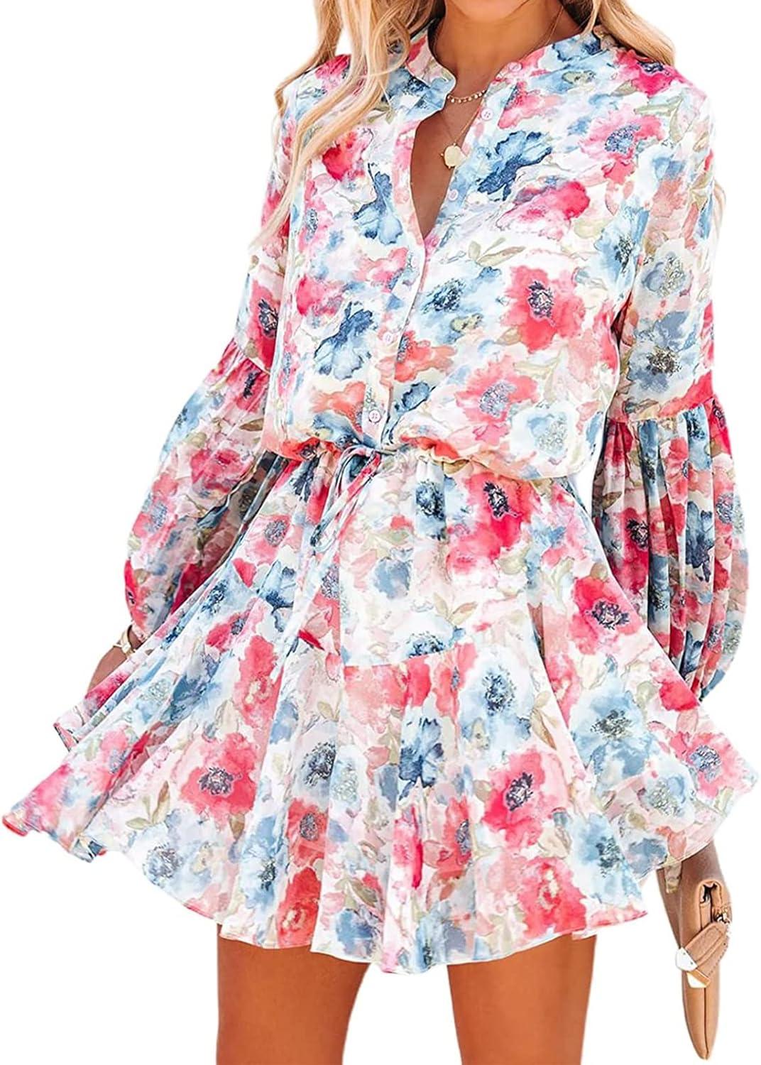 Our Take on the 2023 Boho Floral Tie-Waist Mini Dress