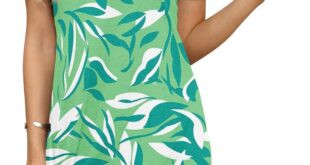 Why We Love the Miselon V Neck Knot T-Shirt Dress This Summer