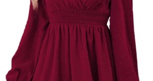 Our Honest Take on the Rooscier Wrap V Neck Swiss Dot Mini Dress