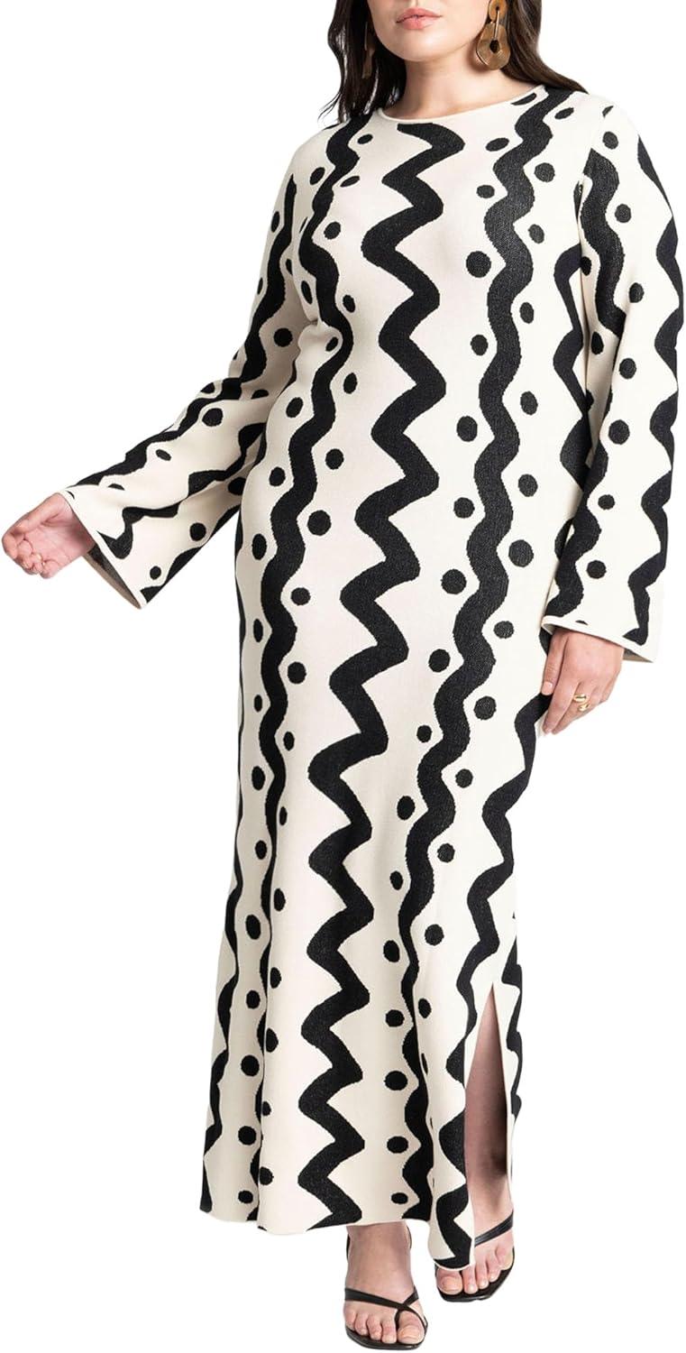 Our Honest Take on the ELOQUII Zig Zag Plus Size Sweater Dress
