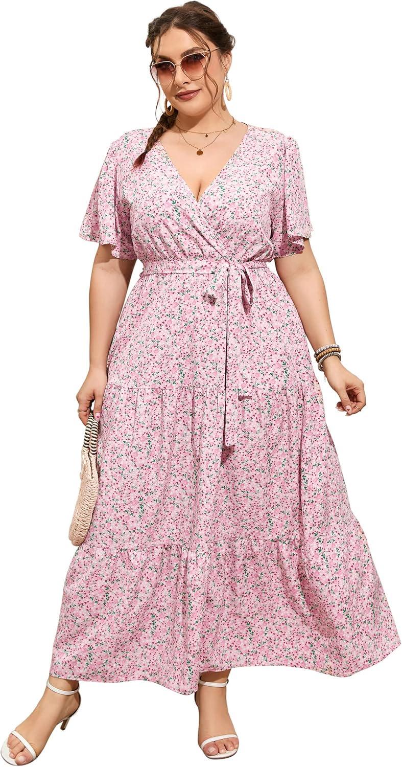 Flowy Comfort Meets Stylish Curves: Exploring KOJOOIN’s Plus Size Maxi Dress