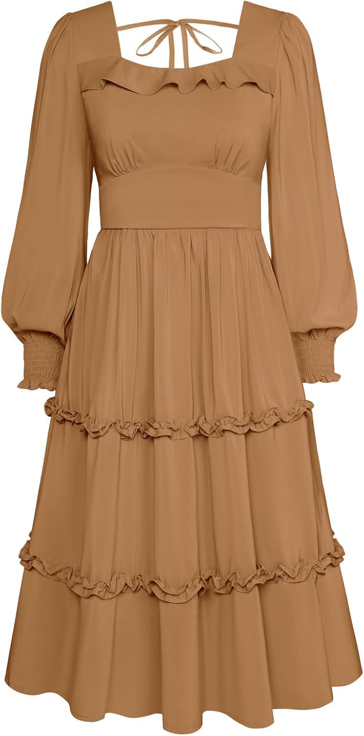 Belle Poque Vintage Midi Dress: Style and Comfort Combined