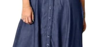 Why We’re Loving the Casual Comfort of UTCOCO’s Denim Maxi Dress