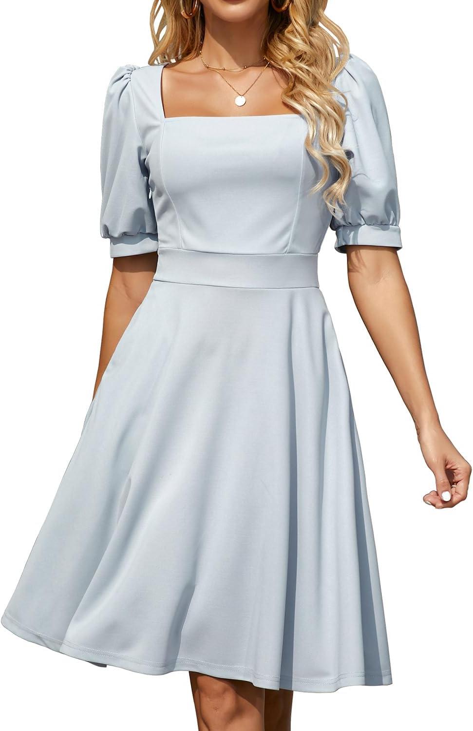 Effortless Elegance: Summer Fit & Flare Dress with Pockets