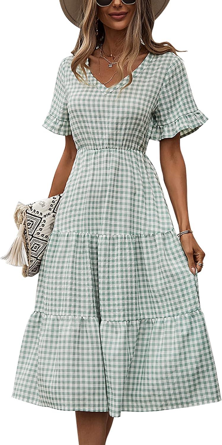 Why the ECOWISH Gingham Dress Caught Our Casual Eye
