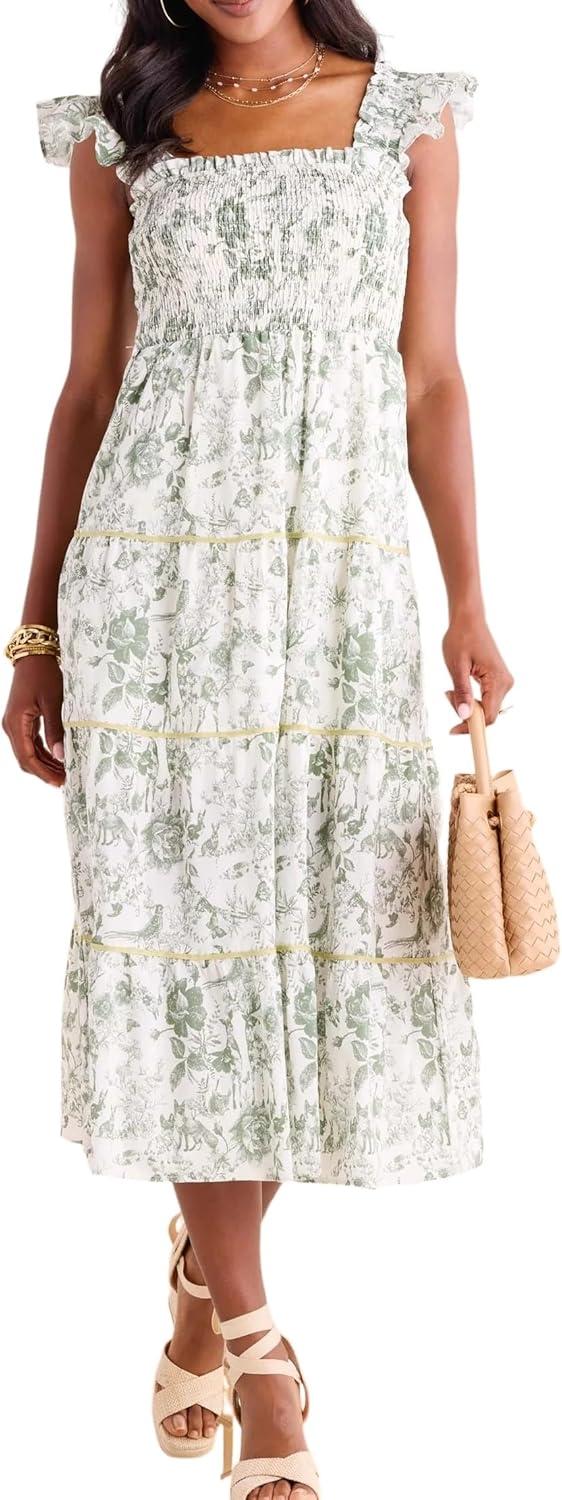 Exploring the Charm of the Sleeveless Tiered Floral Dress