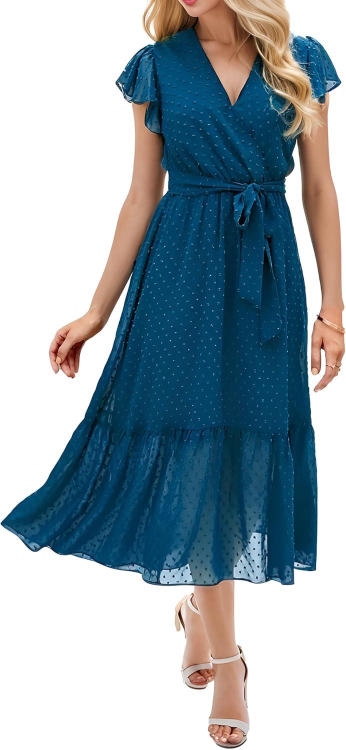 Flowy Floral Midi Dresses: Casual Comfort Meets Boho Style