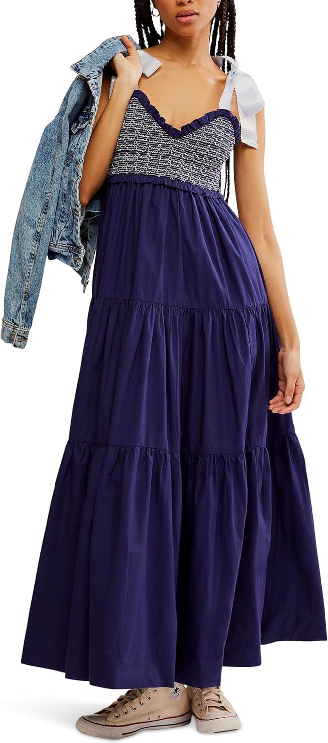 Flowing Elegance: Exploring the Bluebell Solid Maxi Dress Vibe