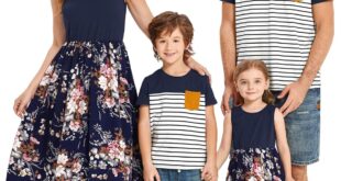Matching Tropical Boho Outfits Perfect for Family Style Fun
