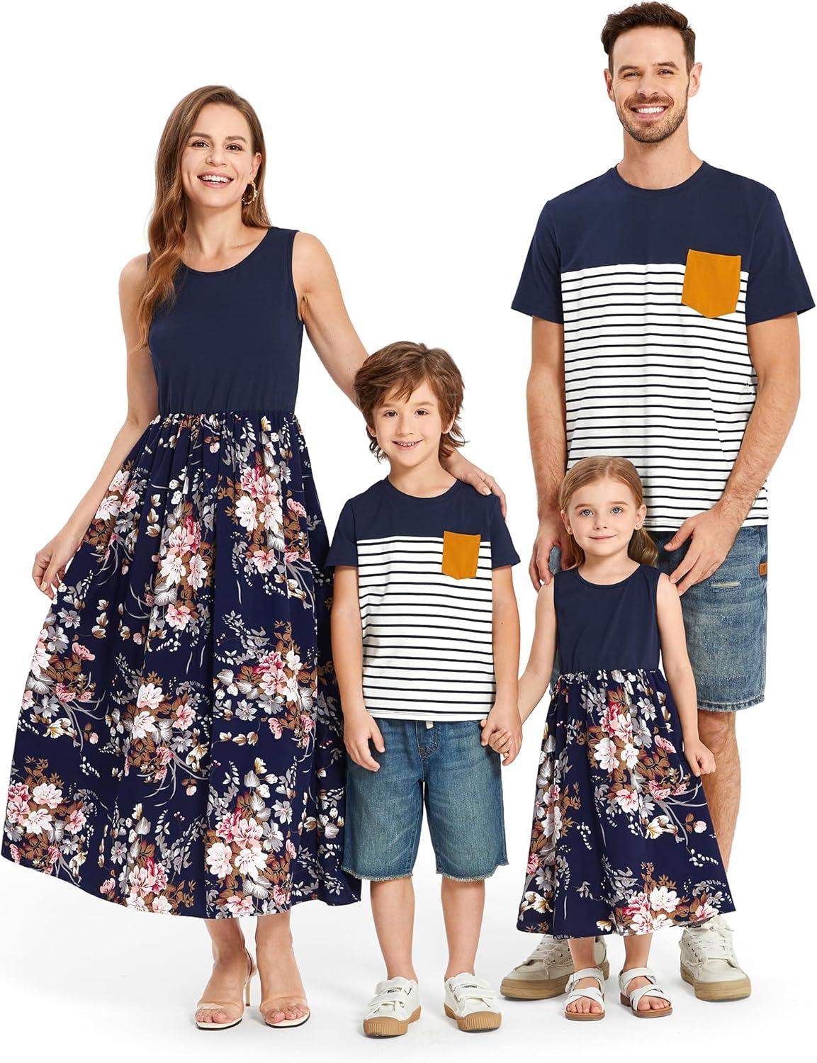 Matching Tropical Boho Outfits Perfect for Family Style Fun