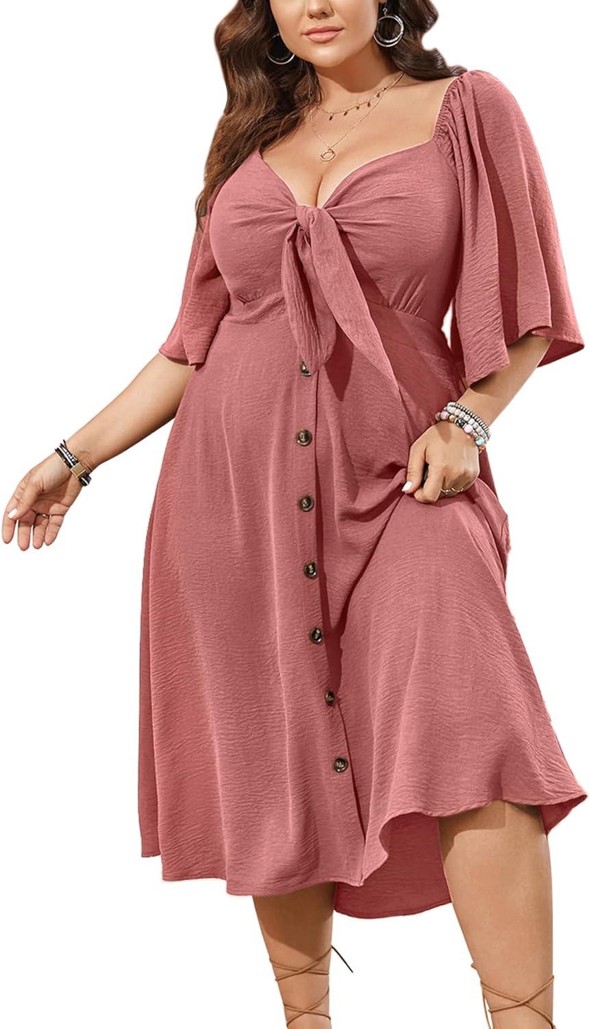Flowy Comfort Meets Style: Plus Size Boho Summer Dress Review