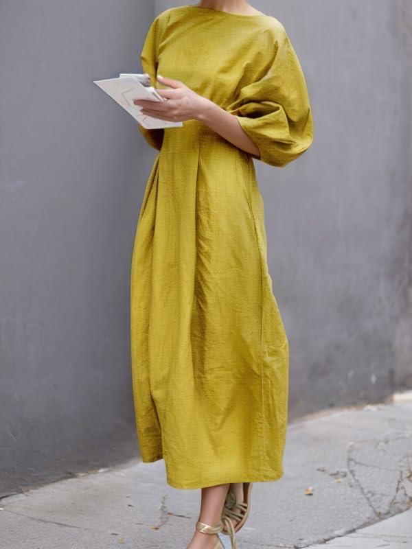 Exploring the​ Comfort and Style of UOOZEE's Summer Midi Dress