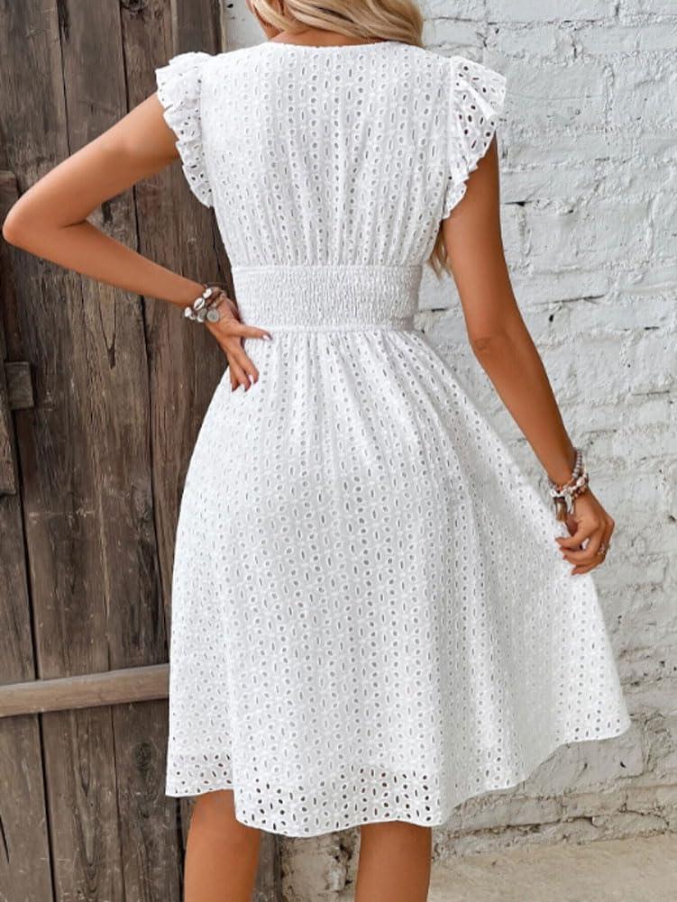 Our Take on the CHOUYATOU 2024 Lace Midi Dress: Style & Fit Review