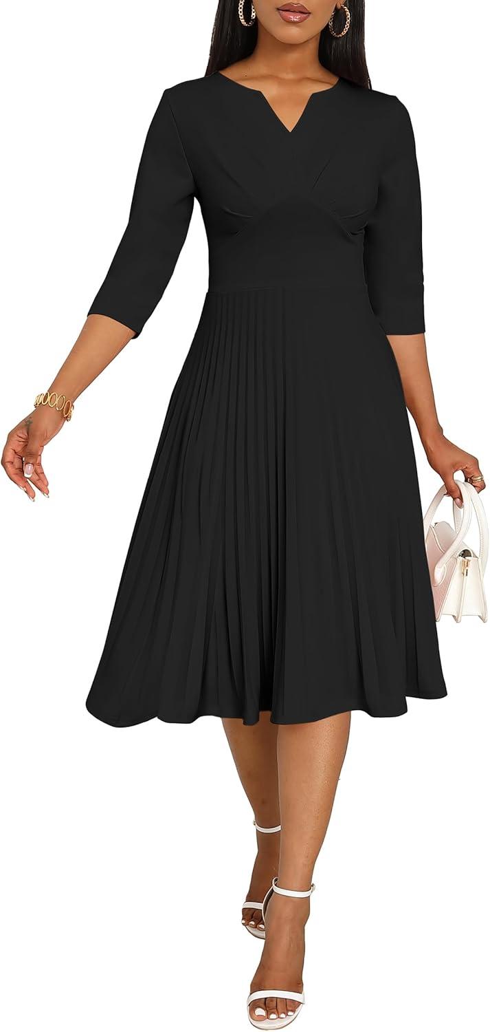 elegant Comfort: ‌Exploring CLOCOR's Versatile Midi Dress for All occasions