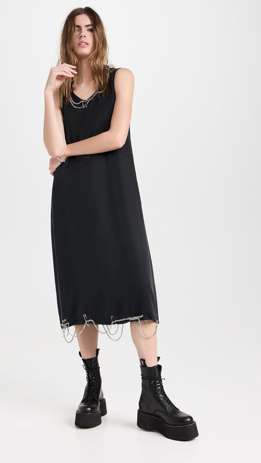 Our Take on the R13 Sleeveless‍ Midi Dress with Chains: Style & Fit Review