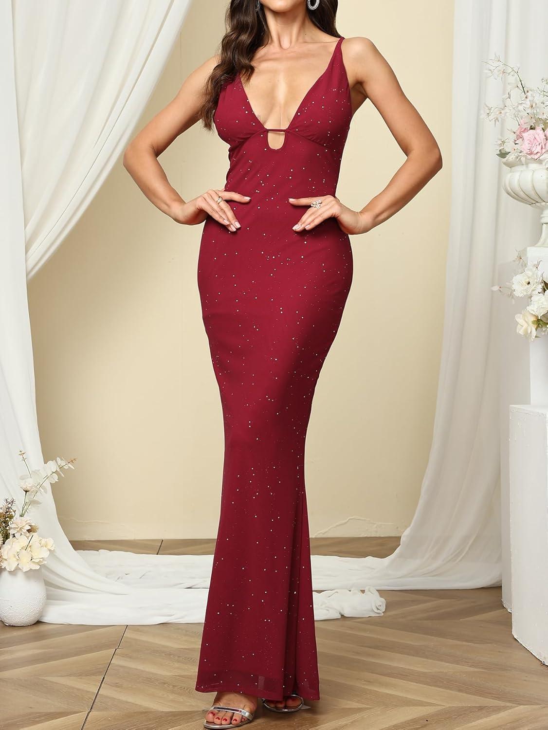 Our Take on the Women's Sequin Maxi Dress: Elegant & Sparkly Fit