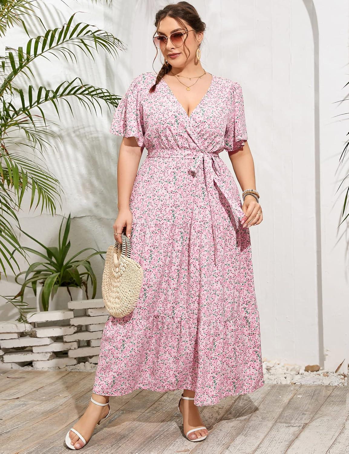 Flowy‍ Comfort Meets​ Stylish Curves: Exploring ⁢KOJOOIN's Plus​ Size Maxi⁢ Dress