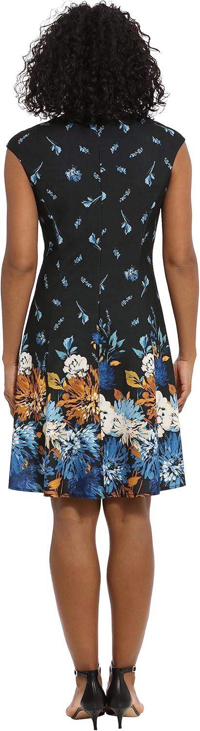 Summer Elegance in‍ London Times' Cap⁢ Sleeve Fit & Flare Dress