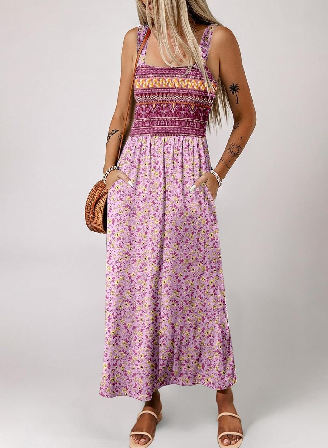 exploring the Charm of Dokotoo's Purple Sleeveless Midi Dress