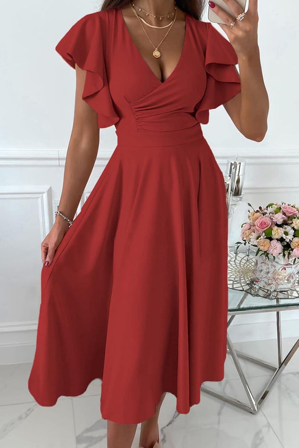 Our take⁣ on the PRETTYGARDEN Summer Midi Dress: Elegant & ‍Versatile