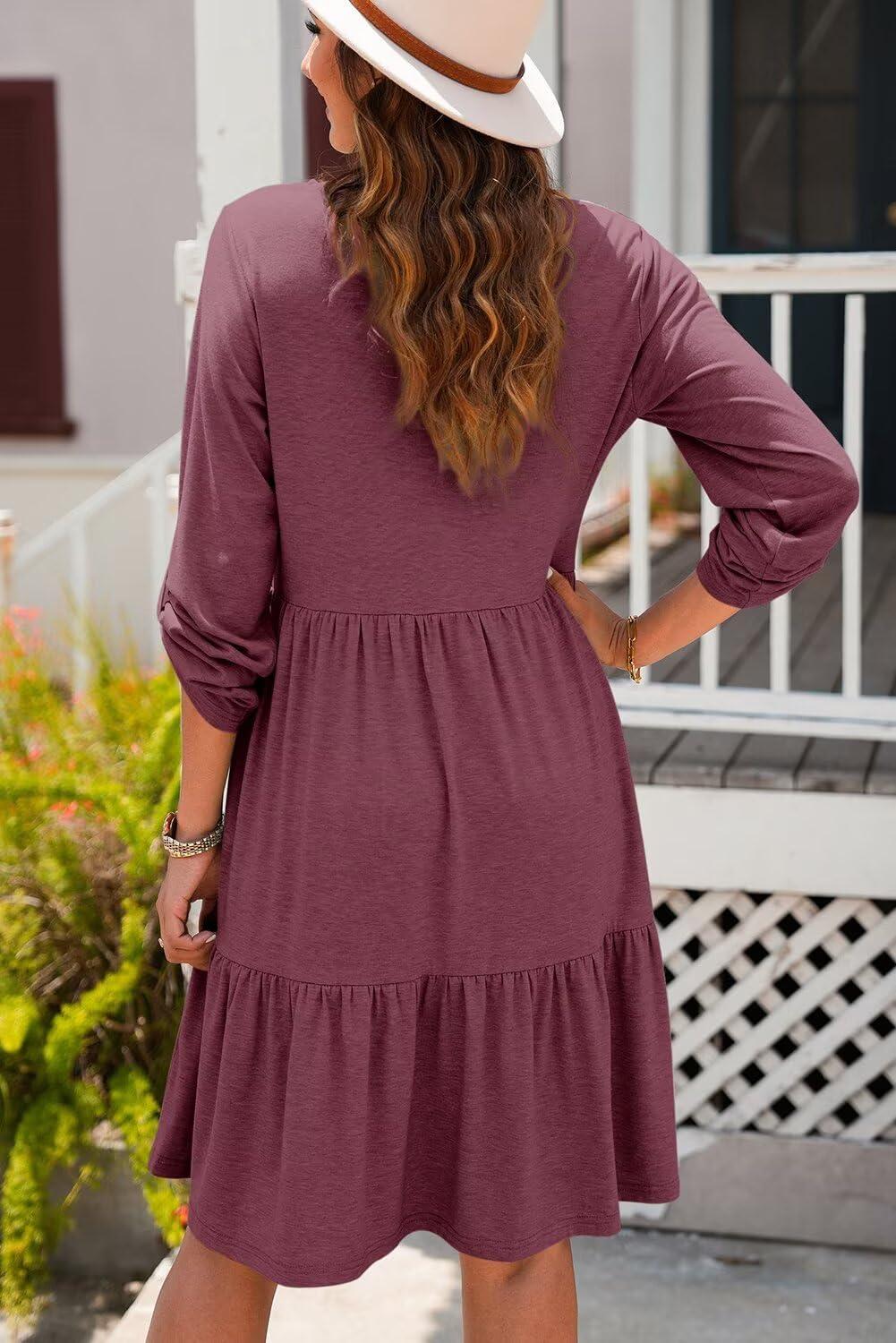 Fall Vibes: Exploring Dokotoo's 2025 Ruffle‍ Tiered Mini Dress‌ with Pockets