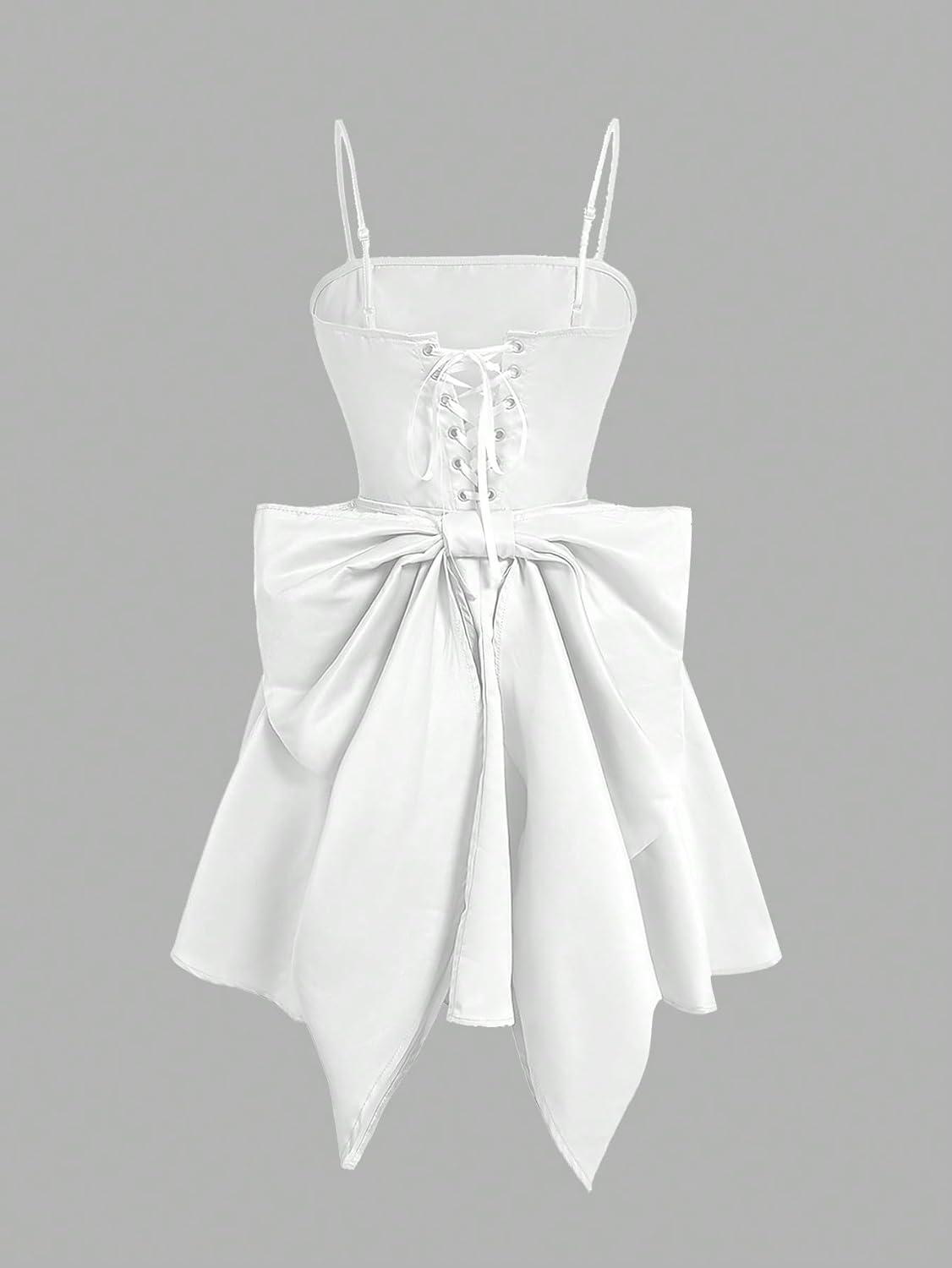 Our Honest Take on the ⁣Lace-Up White Summer Mini Dress: fit‌ & Style