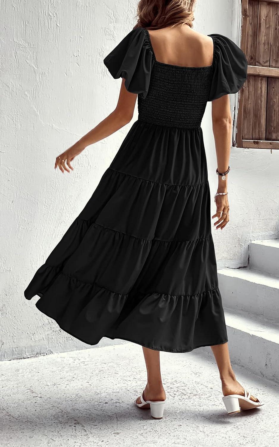 Flowy Elegance: Exploring⁢ CFLONGE's 2024 ⁣Boho Beach Dress