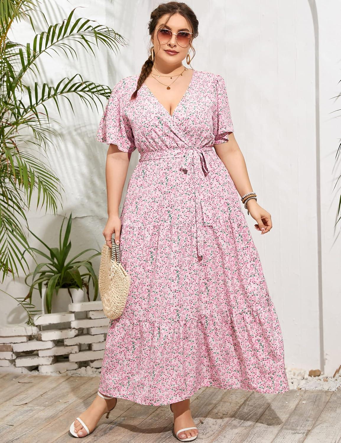 Flowy Comfort Meets Stylish Curves: Exploring KOJOOIN's Plus Size⁤ Maxi Dress