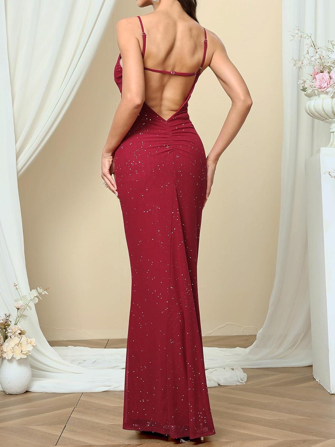 Our take on the Women's Sequin Maxi Dress: Elegant & Sparkly Fit