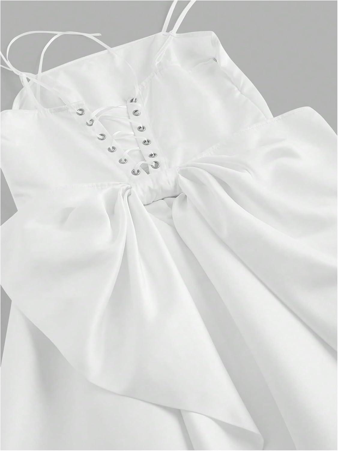 Our‌ Honest Take on the Lace-Up White Summer Mini Dress: Fit & Style