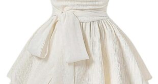 Chic And Flowy Exploring The Strapless White A Line Dress