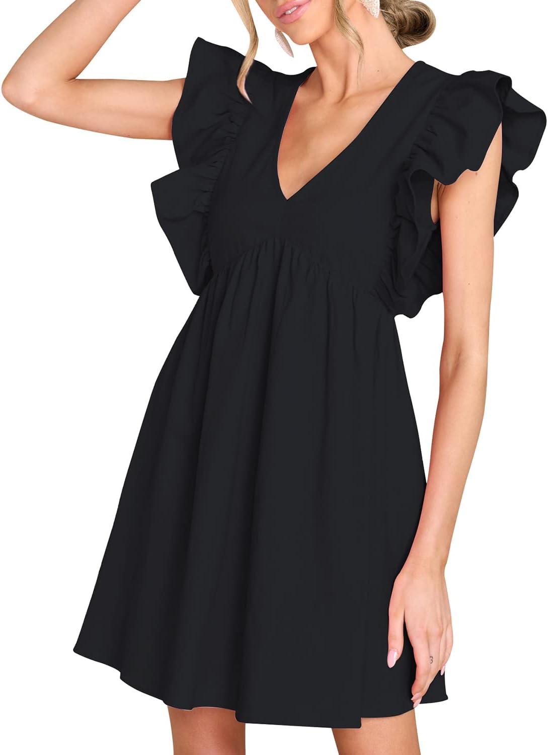 Discovering Summer Ease: FANCYINN Babydoll Mini Dress Reviewed